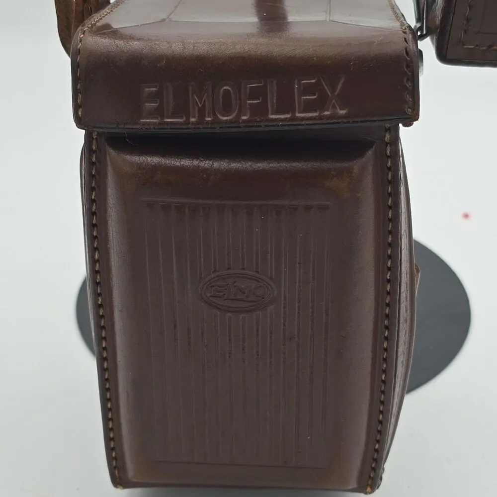 Vintage Elmoflex TLR Camera Leather Ever Ready Case Strap Accessory Pouch Japan